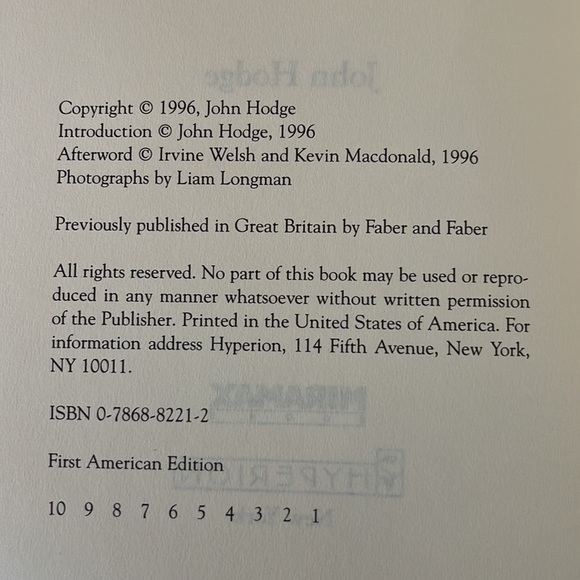 TRAINSPOTTING SCREENPLAY BY JOHN HODGE - BASIS FOR 1996 FILM! - Picture 5 of 5